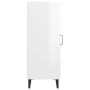 Aparador de madera contrachapada blanco brillante 34,5x34x90 cm de vidaXL, Aparadores - Ref: Foro24-812336, Precio: 50,28 €, ...