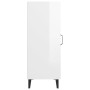 Hochglanzweißes Sperrholz-Sideboard 34,5 x 34 x 90 cm von vidaXL, Sideboards - Ref: Foro24-812336, Preis: 50,81 €, Rabatt: %