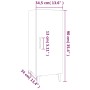 Hochglanzweißes Sperrholz-Sideboard 34,5 x 34 x 90 cm von vidaXL, Sideboards - Ref: Foro24-812336, Preis: 50,81 €, Rabatt: %
