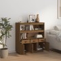 Tall solid pine wood sideboard in honey brown color, 100x40x108.5 cm by vidaXL, Sideboards - Ref: Foro24-820165, Price: 220,0...