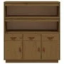 Tall solid pine wood sideboard in honey brown color, 100x40x108.5 cm by vidaXL, Sideboards - Ref: Foro24-820165, Price: 216,8...