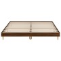 Oak brown engineered wood bed frame 120x200 cm by vidaXL, Beds and slatted bases - Ref: Foro24-832052, Price: 113,51 €, Disco...