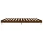Estructura de cama madera de ingeniería marrón roble 120x200 cm de vidaXL, Camas y somieres - Ref: Foro24-832052, Precio: 111...