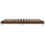 Oak brown engineered wood bed frame 120x200 cm by vidaXL, Beds and slatted bases - Ref: Foro24-832052, Price: 113,51 €, Disco...