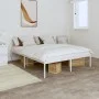 Bettgestell aus weißem Metall, 140 x 190 cm von vidaXL, Betten und Lattenroste - Ref: Foro24-350913, Preis: 91,08 €, Rabatt: %