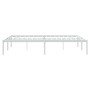 Bettgestell aus weißem Metall, 140 x 190 cm von vidaXL, Betten und Lattenroste - Ref: Foro24-350913, Preis: 92,11 €, Rabatt: %