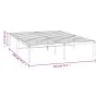 White metal bed frame 140x190 cm by vidaXL, Beds and slatted bases - Ref: Foro24-350913, Price: 91,08 €, Discount: %