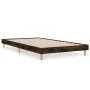 Smoke oak engineered wood bed frame 100x200 cm by vidaXL, Beds and slatted bases - Ref: Foro24-832058, Price: 65,24 €, Discou...