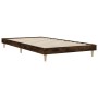 Bettgestell aus geräuchertem Eichenholzwerkstoff, 100 x 200 cm von vidaXL, Betten und Lattenroste - Ref: Foro24-832058, Preis...