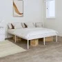 Bettgestell aus weißem Metall, 140 x 200 cm von vidaXL, Betten und Lattenroste - Ref: Foro24-350914, Preis: 101,74 €, Rabatt: %