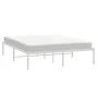 Bettgestell aus weißem Metall, 140 x 200 cm von vidaXL, Betten und Lattenroste - Ref: Foro24-350914, Preis: 101,74 €, Rabatt: %