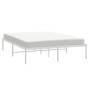Bettgestell aus weißem Metall, 140 x 200 cm von vidaXL, Betten und Lattenroste - Ref: Foro24-350914, Preis: 104,25 €, Rabatt: %