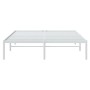 Bettgestell aus weißem Metall, 140 x 200 cm von vidaXL, Betten und Lattenroste - Ref: Foro24-350914, Preis: 104,25 €, Rabatt: %