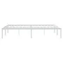 Bettgestell aus weißem Metall, 140 x 200 cm von vidaXL, Betten und Lattenroste - Ref: Foro24-350914, Preis: 101,74 €, Rabatt: %