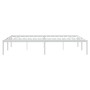 Bettgestell aus weißem Metall, 140 x 200 cm von vidaXL, Betten und Lattenroste - Ref: Foro24-350914, Preis: 104,25 €, Rabatt: %
