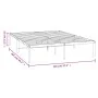 Bettgestell aus weißem Metall, 140 x 200 cm von vidaXL, Betten und Lattenroste - Ref: Foro24-350914, Preis: 101,74 €, Rabatt: %