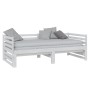 Abnehmbares Schlafsofa aus massivem weißem Kiefernholz, 2 x (90 x 200) cm von vidaXL, Betten und Lattenroste - Ref: Foro24-80...