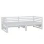 Abnehmbares Schlafsofa aus massivem weißem Kiefernholz, 2 x (90 x 200) cm von vidaXL, Betten und Lattenroste - Ref: Foro24-80...