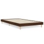 Estructura de cama madera de ingeniería marrón roble 100x200 cm de vidaXL, Camas y somieres - Ref: Foro24-832060, Precio: 81,...