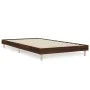Oak brown engineered wood bed frame 100x200 cm by vidaXL, Beds and slatted bases - Ref: Foro24-832060, Price: 80,22 €, Discou...