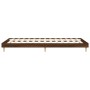 Estructura de cama madera de ingeniería marrón roble 100x200 cm de vidaXL, Camas y somieres - Ref: Foro24-832060, Precio: 81,...