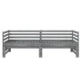 Removable sofa bed solid gray pine wood 2x(90x200) cm by vidaXL, Beds and slatted bases - Ref: Foro24-806967, Price: 209,61 €...