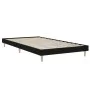 Black engineered wood bed frame 90x200 cm by vidaXL, Beds and slatted bases - Ref: Foro24-832062, Price: 72,91 €, Discount: %