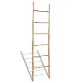 Towel ladder with 6 bamboo steps by vidaXL, Towel racks - Ref: Foro24-41496, Price: 35,43 €, Discount: %