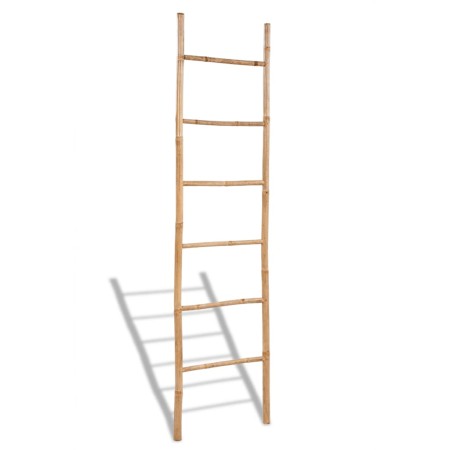 Towel ladder with 6 bamboo steps by vidaXL, Towel racks - Ref: Foro24-41496, Price: 36,18 €, Discount: %