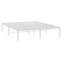Estructura de cama de metal blanca 160x200 cm de vidaXL, Camas y somieres - Ref: Foro24-350916, Precio: 105,11 €, Descuento: %