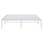 Estructura de cama de metal blanca 160x200 cm de vidaXL, Camas y somieres - Ref: Foro24-350916, Precio: 105,11 €, Descuento: %
