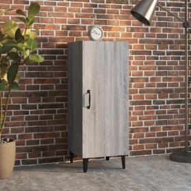 Sonoma gray plywood sideboard 34.5x34x90 cm by vidaXL, Sideboards - Ref: Foro24-817406, Price: 55,41 €, Discount: %