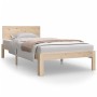 Estructura de cama de madera maciza de pino 90x200 cm de vidaXL, Camas y somieres - Ref: Foro24-810480, Precio: 84,98 €, Desc...