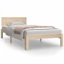Solid pine wood bed frame 90x200 cm by vidaXL, Beds and slatted bases - Ref: Foro24-810480, Price: 81,45 €, Discount: %