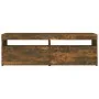 TV cabinet with LED lights smoked oak 120x35x40 cm by vidaXL, TV Furniture - Ref: Foro24-815672, Price: 75,09 €, Discount: %