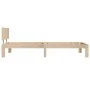 Solid pine wood bed frame 90x200 cm by vidaXL, Beds and slatted bases - Ref: Foro24-810480, Price: 81,45 €, Discount: %