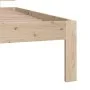 Bettgestell aus massivem Kiefernholz, 90 x 200 cm von vidaXL, Betten und Lattenroste - Ref: Foro24-810480, Preis: 81,45 €, Ra...