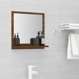 Espejo de baño madera contrachapada marrón roble 40x10,5x37 cm de vidaXL, Tocadores de baño - Ref: Foro24-815635, Precio: 24,...