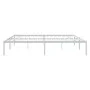 Bettgestell aus weißem Metall, 180 x 200 cm von vidaXL, Betten und Lattenroste - Ref: Foro24-350917, Preis: 123,67 €, Rabatt: %