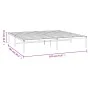 White metal bed frame 180x200 cm by vidaXL, Beds and slatted bases - Ref: Foro24-350917, Price: 126,42 €, Discount: %