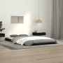 Solid black pine wood bed frame 100x200 cm by vidaXL, Beds and slatted bases - Ref: Foro24-823458, Price: 86,12 €, Discount: %