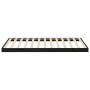 Solid black pine wood bed frame 100x200 cm by vidaXL, Beds and slatted bases - Ref: Foro24-823458, Price: 86,12 €, Discount: %
