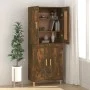 Aparador madera contrachapada color roble ahumado 69,5x34x90 cm de vidaXL, Aparadores - Ref: Foro24-817339, Precio: 68,09 €, ...