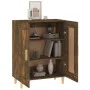 Aparador madera contrachapada color roble ahumado 69,5x34x90 cm de vidaXL, Aparadores - Ref: Foro24-817339, Precio: 68,09 €, ...