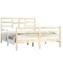 Estructura de cama madera maciza 150x200 cm de vidaXL, Camas y somieres - Ref: Foro24-3105865, Precio: 144,62 €, Descuento: %