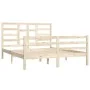 Solid wood bed frame 150x200 cm by vidaXL, Beds and slatted bases - Ref: Foro24-3105865, Price: 144,62 €, Discount: %