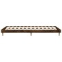 Estructura de cama contrachapada roble ahumado 90x200 cm de vidaXL, Camas y somieres - Ref: Foro24-832066, Precio: 79,56 €, D...
