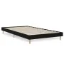 Black engineered wood bed frame 100x200 cm by vidaXL, Beds and slatted bases - Ref: Foro24-832054, Price: 80,89 €, Discount: %