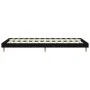 Black engineered wood bed frame 100x200 cm by vidaXL, Beds and slatted bases - Ref: Foro24-832054, Price: 80,89 €, Discount: %