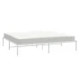 Bettgestell aus weißem Metall, 183 x 213 cm von vidaXL, Betten und Lattenroste - Ref: Foro24-350918, Preis: 86,97 €, Rabatt: %